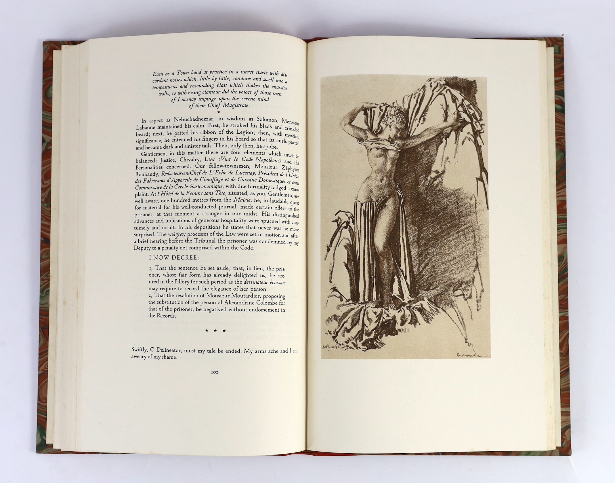 Flint, William Russell - Minxes Admonished or Beauty Reproved: an album of deplorable caprices faithfully narrated ... Limited Edition (of 550 numbered copies). coloured pictorial title and num. tinted illus. (by the aut